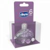 Chicco Tétine Silicone Step Up 3 - Flux Rapide - 2 Pièces