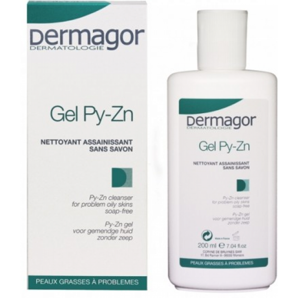 Dermagor gel py-zn nettoyant assainissant 200 ml