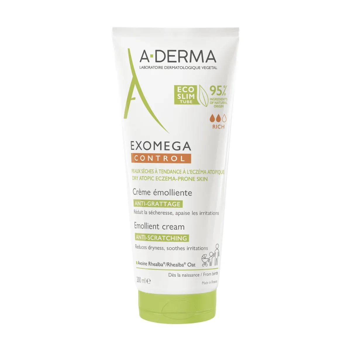 A-DERMA – Exomega Control Creme Emolliente Anti-Grattage – 200ml