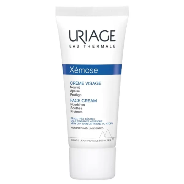 Uriage XEMOSE - Crème Visage Nourrissante - Peaux Très Sèches à Tendance Atopique, 40ml