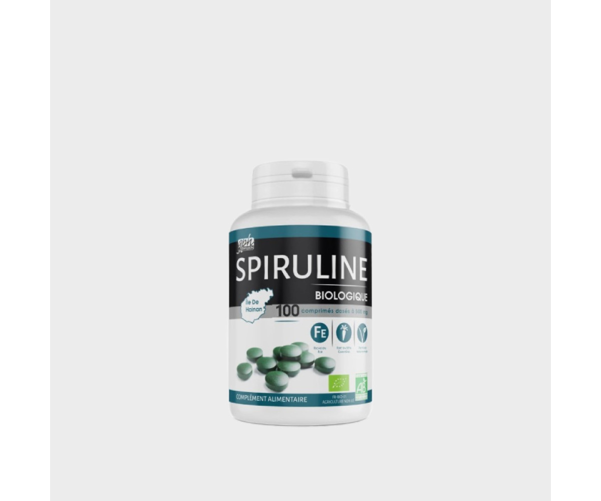 Spiruline Bio 500mg 100 Comprimés