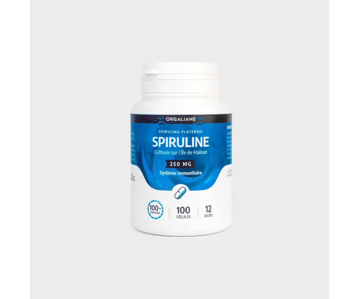 GPH, Spiruline 100 Gélules 250mg Orgaliane
