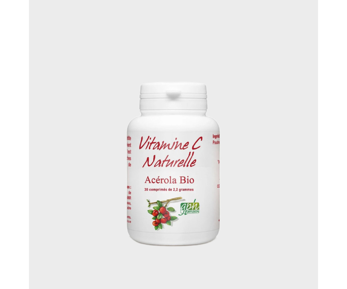 Vitamine C Naturelle Acerola Bio 1000mg 30 comprimes