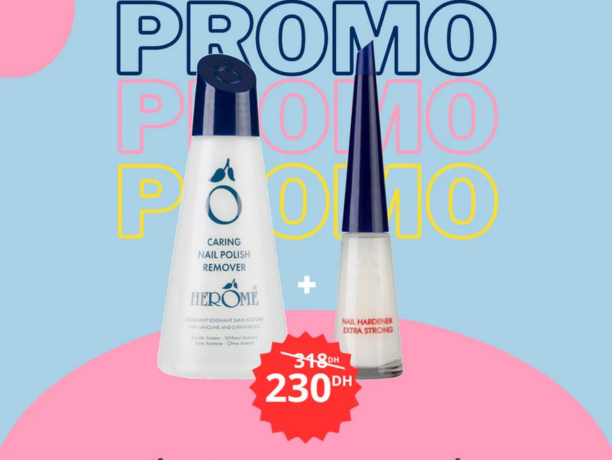 Herome Coffret Dissolvant Soignant + Durcisseur Extra Fort