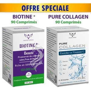 Health Power PURE COLLAGEN 90 Comprimés +BIOTINE