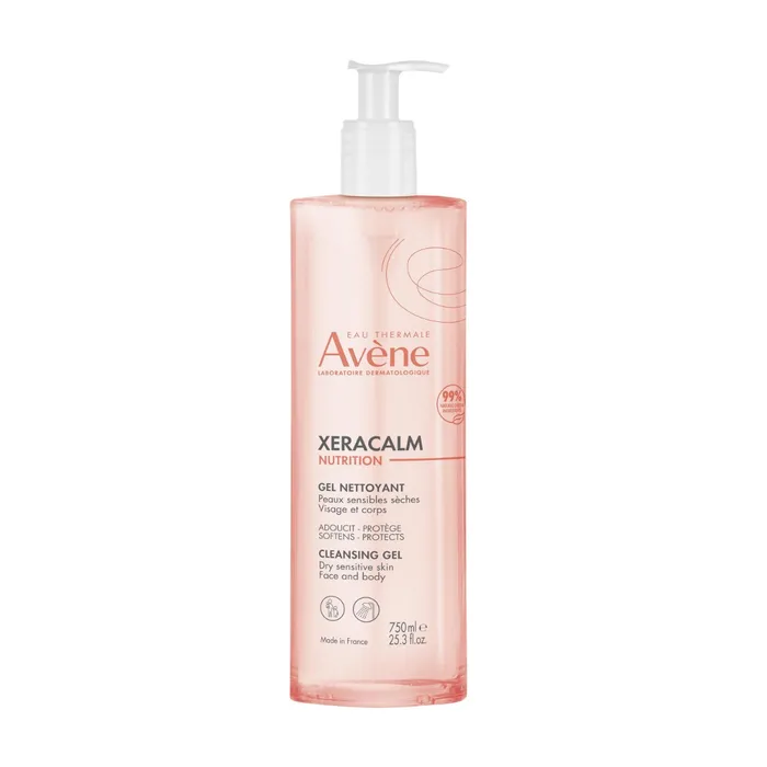 Avène XERACALM NUTRITION - Gel Nettoyant - Visage et Corps - Peaux Sensibles et Sèches