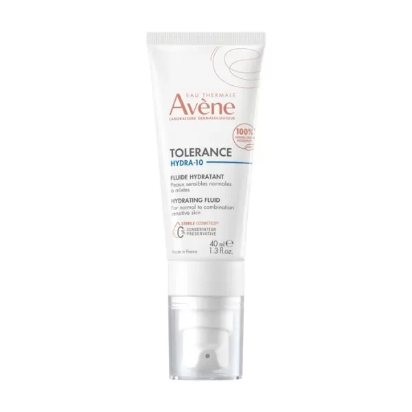 Avène TOLERANCE HYDRA-10 - Fluide Hydratant - Visage - Peaux Sensibles Normales à Mixtes