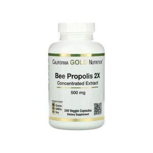 California Gold Nutrition, Bee Propolis 2X, Concentrated Extract, 500 mg, 240