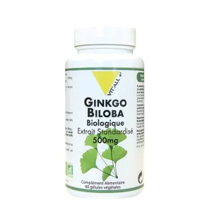 Vit'All+ Ginkgo Biloba Bio Extrait Standardise 500mg