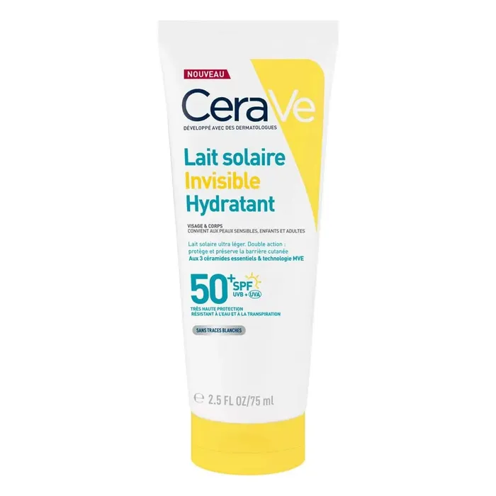 Cerave Lait Solaire Invisible Hydratant SPF50