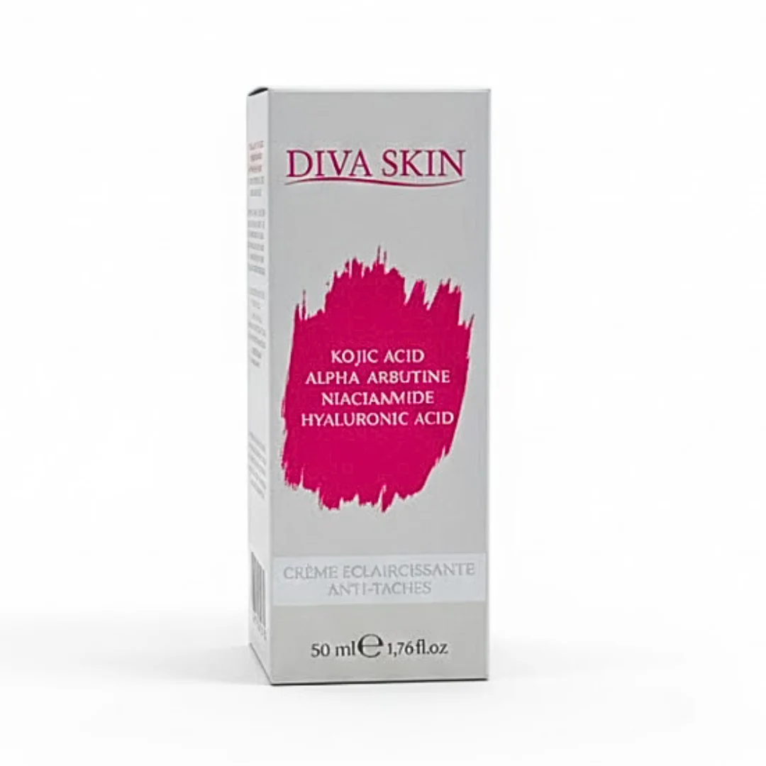 DIVA SKIN Crème Dépigmentante Anti-Taches 50ml Éclaircissant Unifiant Teint