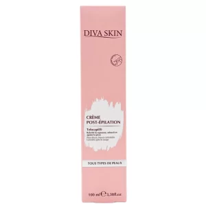 DIVA SKIN Crème Post-Épilation 100ml Apaisante Hydratante Peaux Épilées Douces