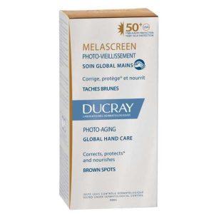 Ducray MELASCREEN - Crème Anti-Taches SPF50+ - Mains - Taches Brunes et Manque d'Elasticité, 50ml