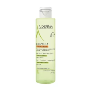 A-DERMA – Exomega Control Gel Lavant Emollient Anti-Grattage 2en1 – 200ml